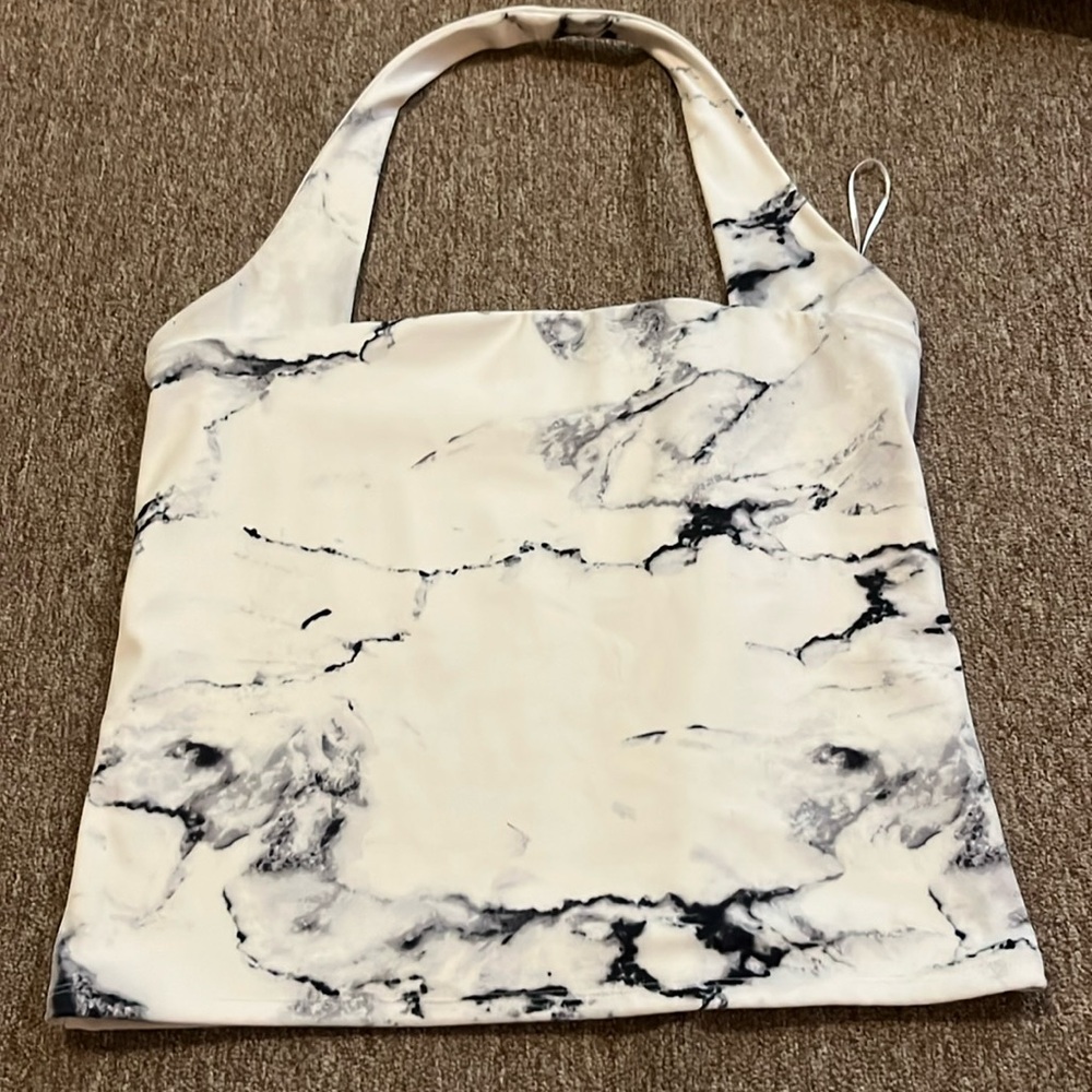 Body contour Express Halter Top, Marble design, size L